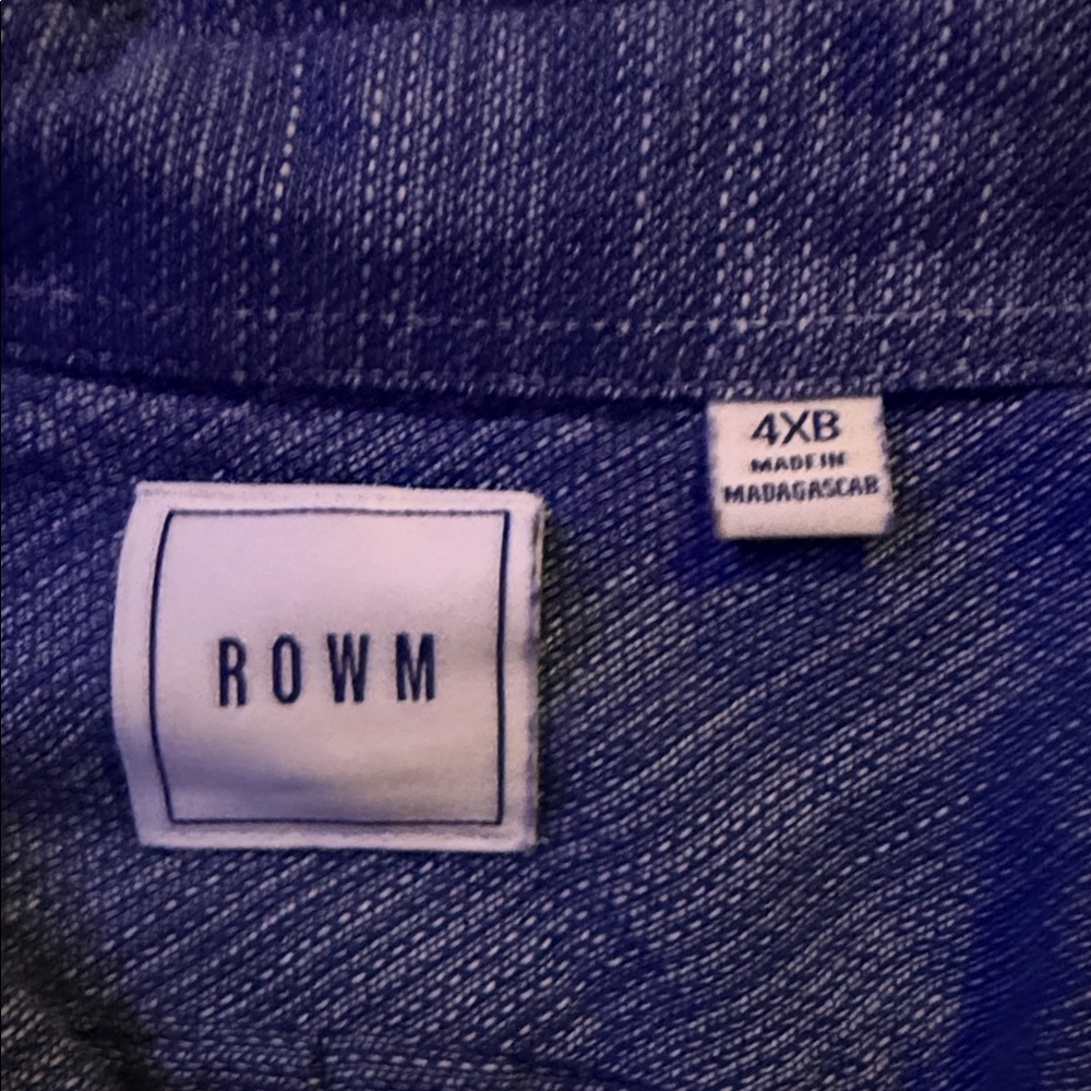 Casual Blue Button-Down Shirt for Men - Picture 2 of 2